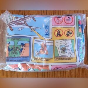 Airplane Safety Themed Fabric small bag